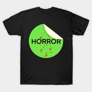 Horror VHS Sticker T-Shirt